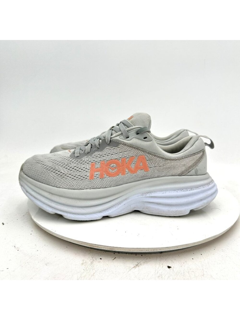 Hoka One One Bondi 8 Women Size 7.5B 1127952 HMLR Harbor Mist Lunar Rock Shoes